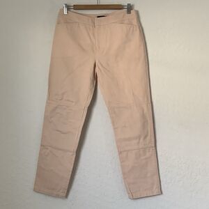 Kate Spade Saturday Pant Women 4 Pastel Pink Peach Pockets Chino Career Office